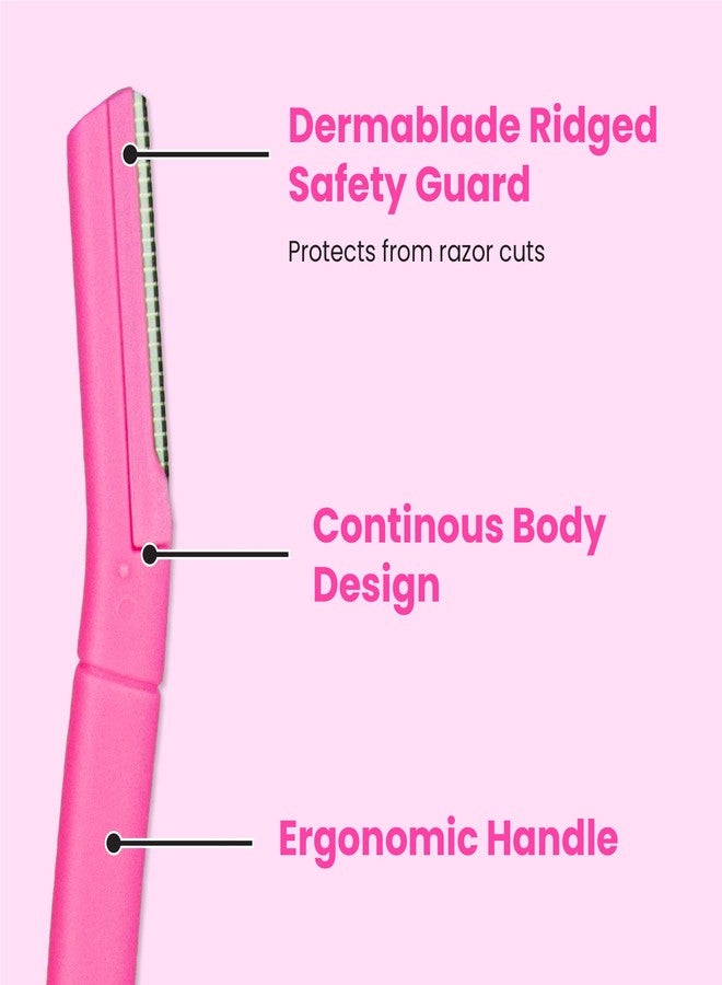 Lindo Brow Razor - Eyebrow Razor & Dermaplaning Tool, Multipurpose, Exfoliation, Face and Peach Fuzz facial Hair Removal dermaplane (6pcs) - Image 5